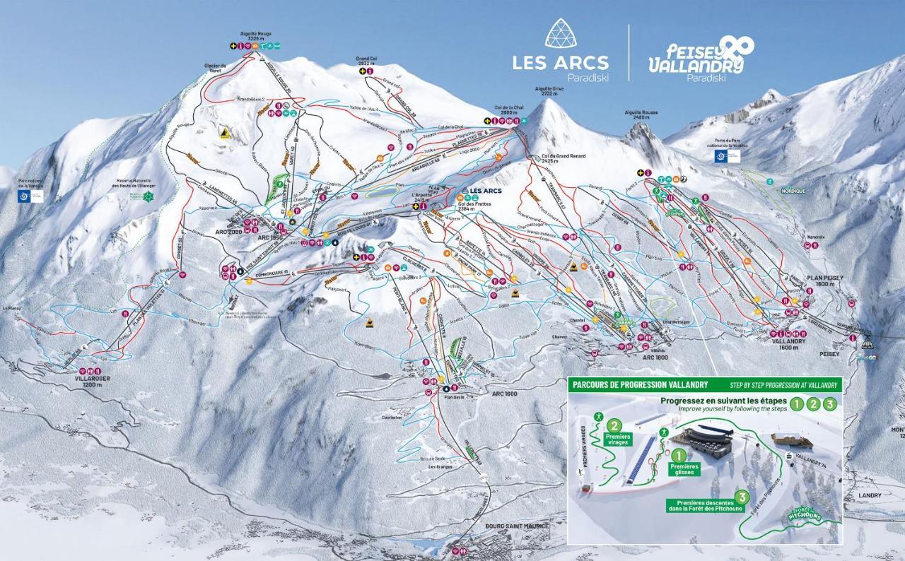 Arc 1950 - Charmant Appart 2-4 Pers Dans Residence Hoteliere, Skis Aux Pieds Les Arcs  Dış mekan fotoğraf